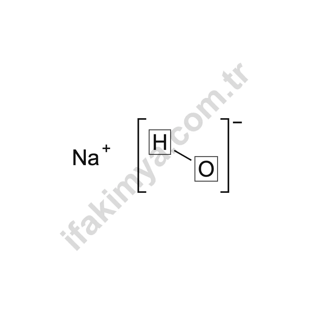 Sodyum hidroksit molekül yapısı