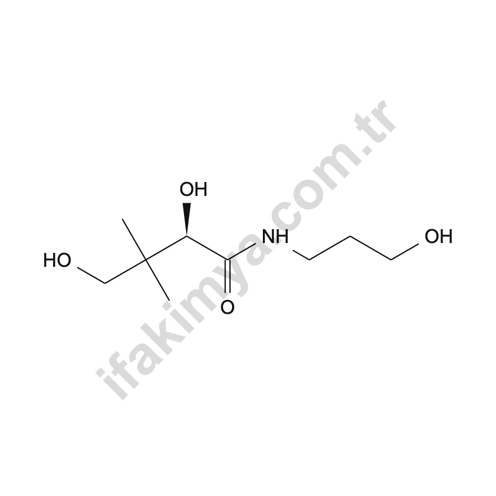 D-Panthenol (Provitamin B5) molekül yapısı