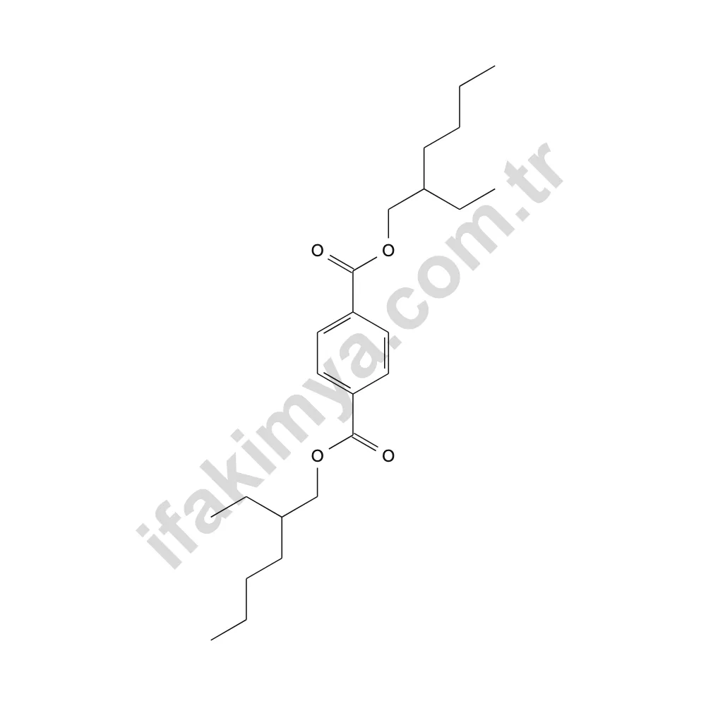 DOTP (Dioktil Tereftalat) molekül yapısı