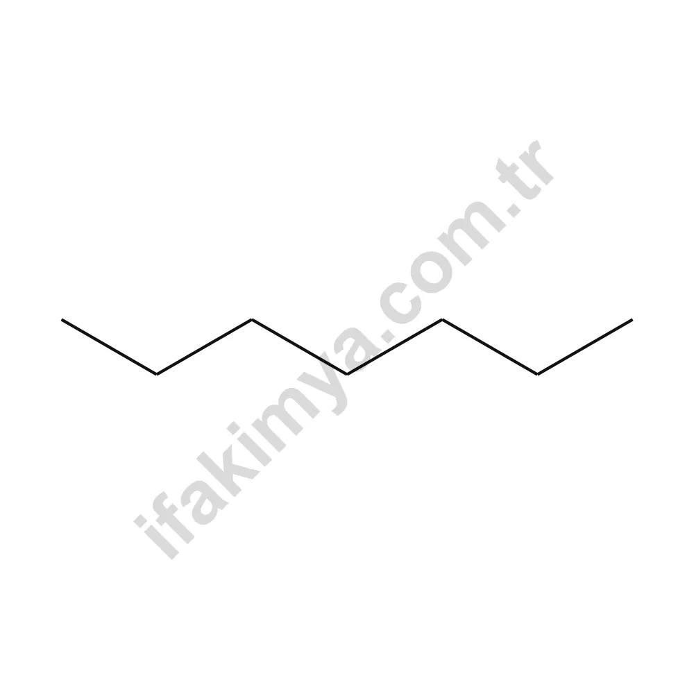 Heptan molekül yapısı