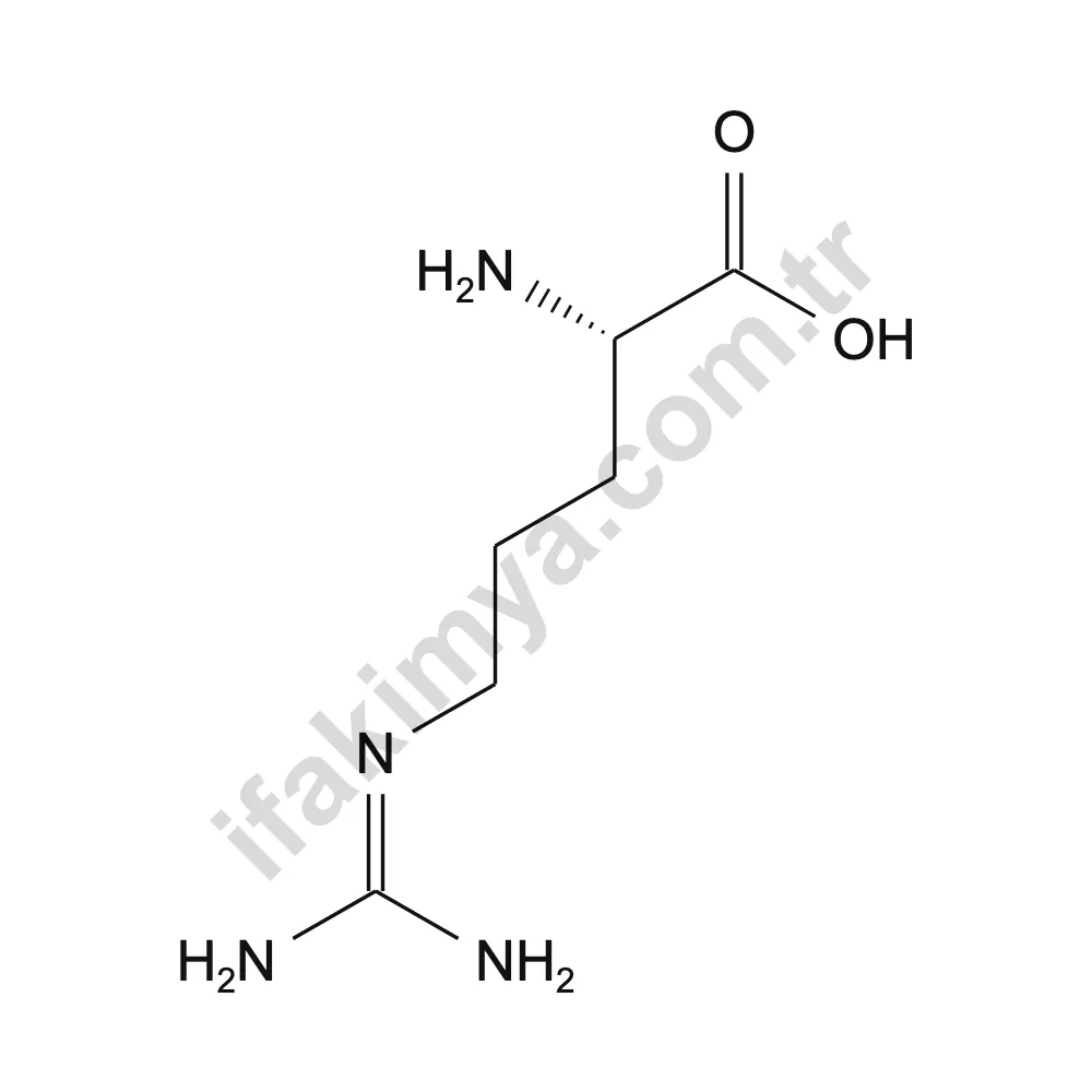 L-Arginin molekül yapısı