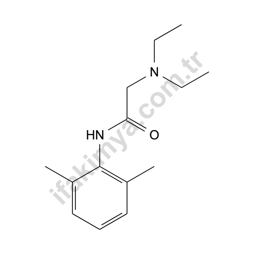 Lidokain Base (Lidocaine Base) molekül yapısı