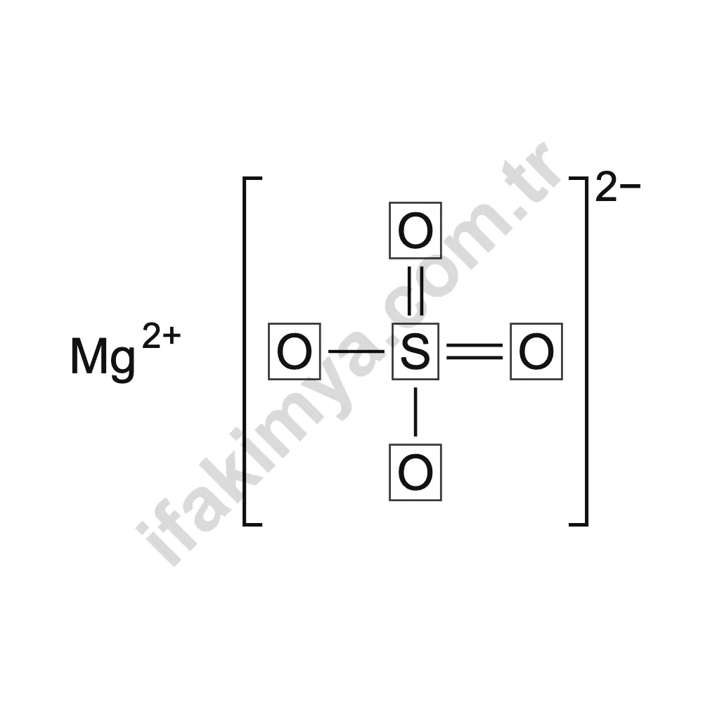 Magnezyum Sülfat molekül yapısı