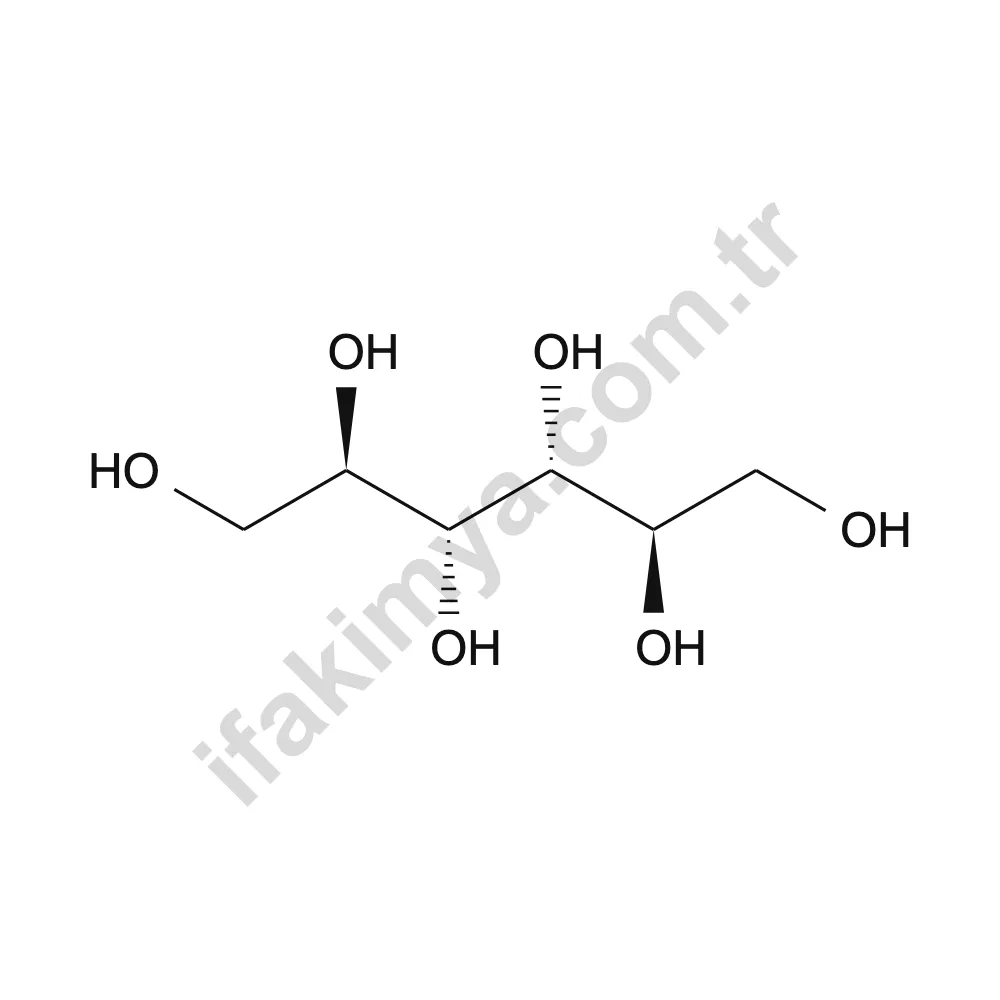 Mannitol molekül yapısı