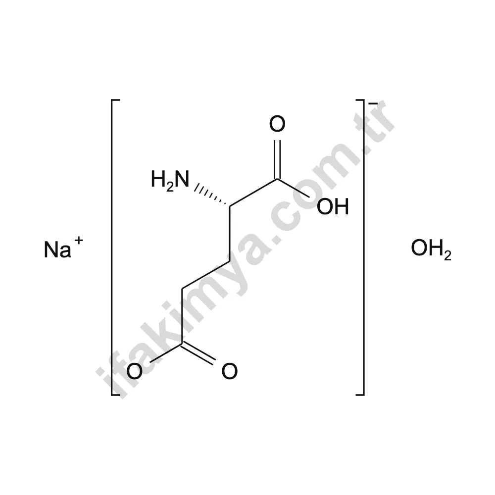 Monosodyum glutamat molekül yapısı