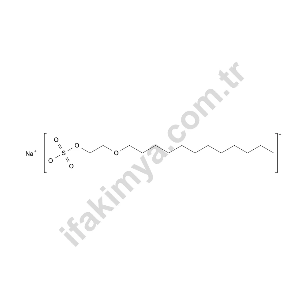 Sles (Sodyum Laureth Sülfat) molekül yapısı