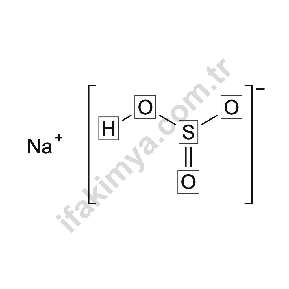 Sodyum Bisülfit molekül yapısı
