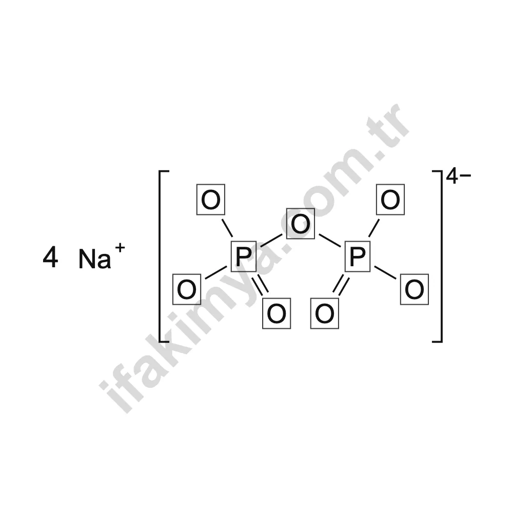 Tetra Sodyum Pirofosfat molekül yapısı