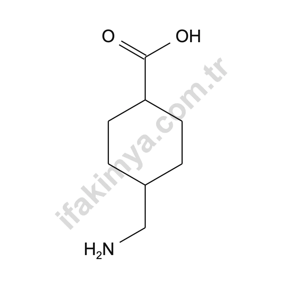Traneksamik Asit (Tranexamic Acid) molekül yapısı